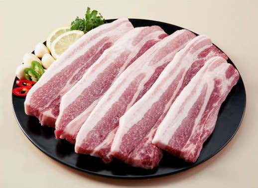한돈삼겹한판(600g) 메뉴 사진(네이버)