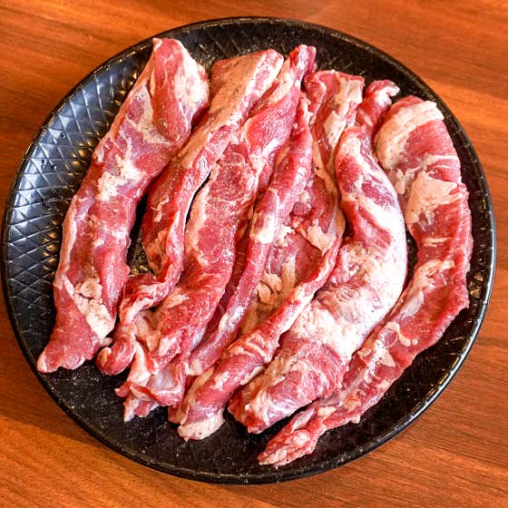 한돈갈매기살(180g) 메뉴 사진(네이버)