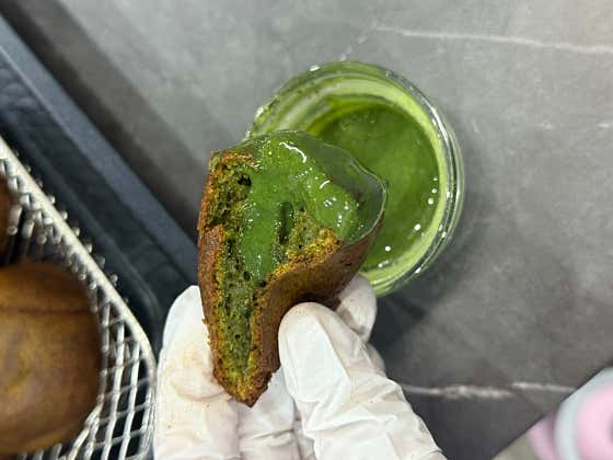 상하이 버터떡 말차맛 메뉴 사진(네이버)