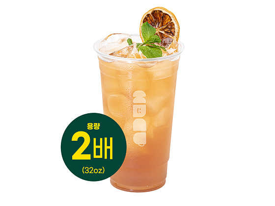 BIG 떠기 아이스티 메뉴 사진(네이버)