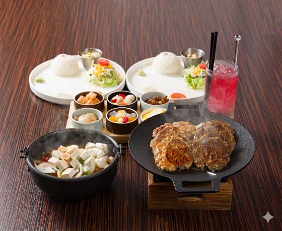2인 떡갈비 푸짐정식세트 메뉴 사진(네이버)