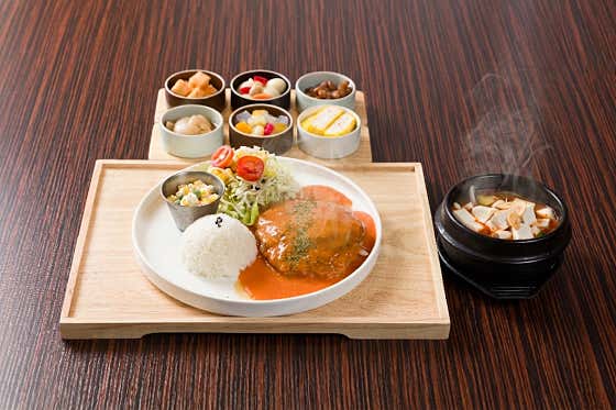 수제 경양식 떡갈비 정식 메뉴 사진(네이버)