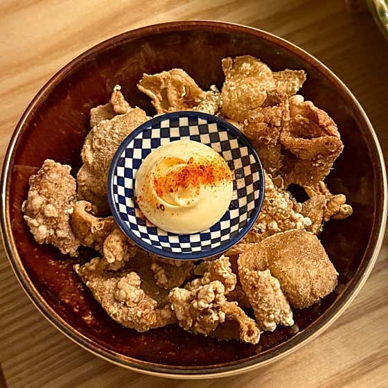 닭껍질 가라아게 메뉴 사진(네이버)
