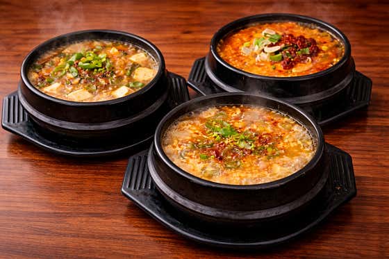 삼합찌개(된장찌개&순두부찌개&비지찌개 메뉴 사진(네이버)
