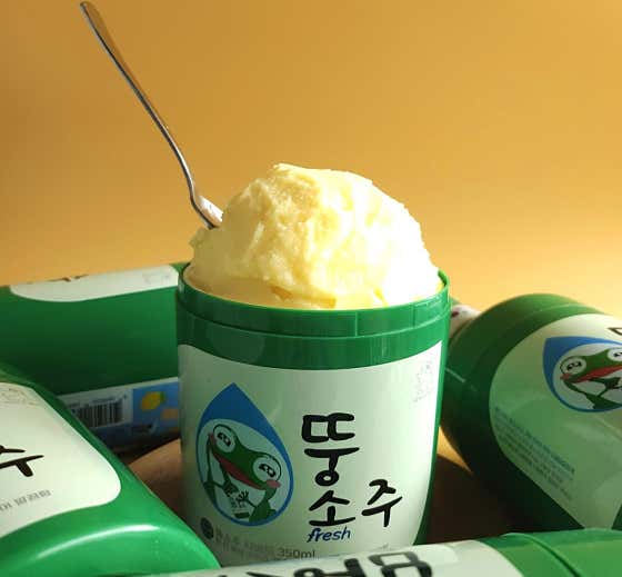뚱소주 샤베트(레몬) 메뉴 사진(네이버)