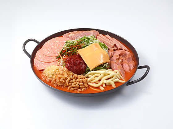 48시간숙성햄 오리지널부대찌개(1인) 메뉴 사진(네이버)