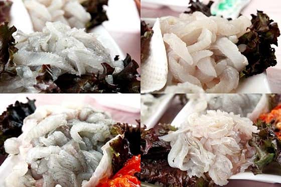 활어회 메뉴 사진(네이버)