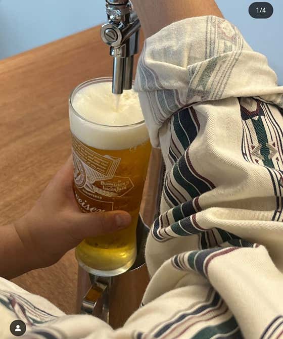 버드와이저 생맥주 메뉴 사진(네이버)