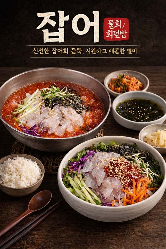 잡어(물회/회덮밥) 메뉴 사진(네이버)