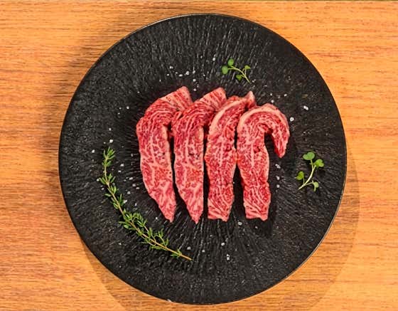 1++ 순한우 암소 새우살 메뉴 사진(네이버)