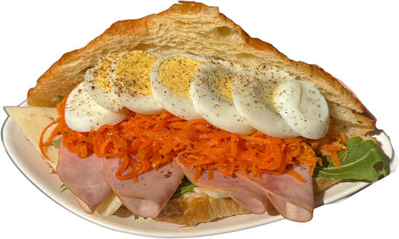 당근라페 샌드위치 메뉴 사진(네이버)