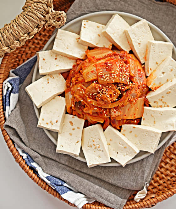 두부김치 메뉴 사진(네이버)