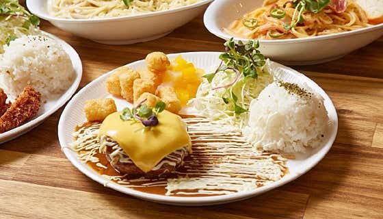 데이 치즈 함박 스테이크 메뉴 사진(네이버)