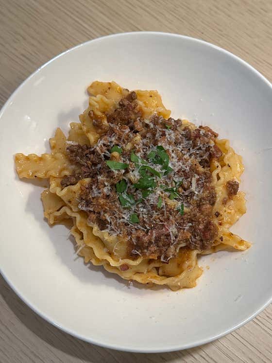 라구 파스타 메뉴 사진(네이버)