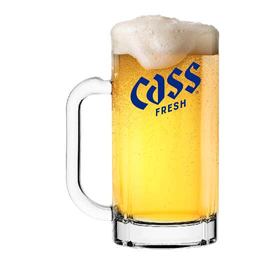 카스생맥주500cc 메뉴 사진(네이버)