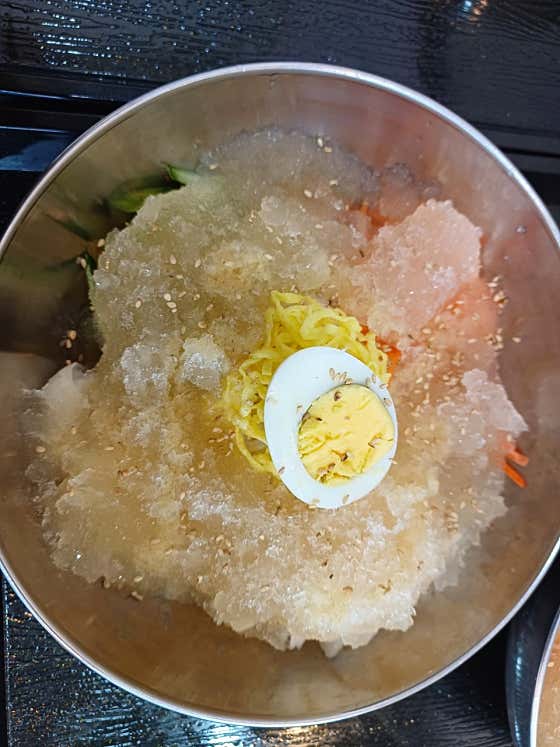 이북식냉국수 메뉴 사진(네이버)