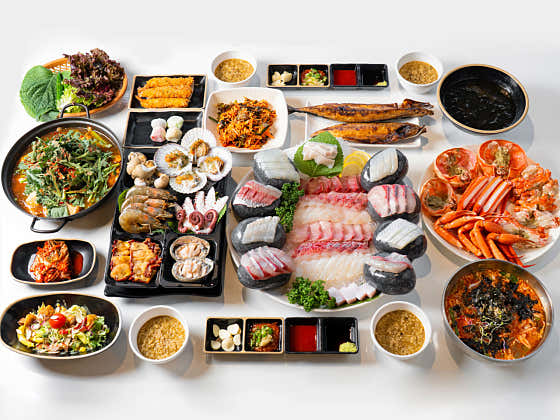 단체상(5.5만원) 메뉴 사진(네이버)