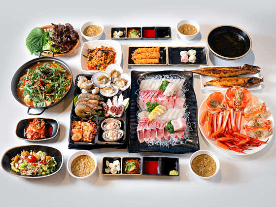 단체상(4.5만원) 메뉴 사진(네이버)