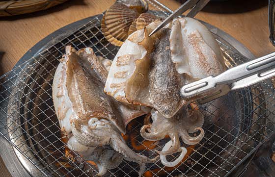 갑오징어직화구이 메뉴 사진(네이버)