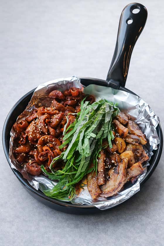 불맛 양념곱창&삼겹살구이 메뉴 사진(네이버)