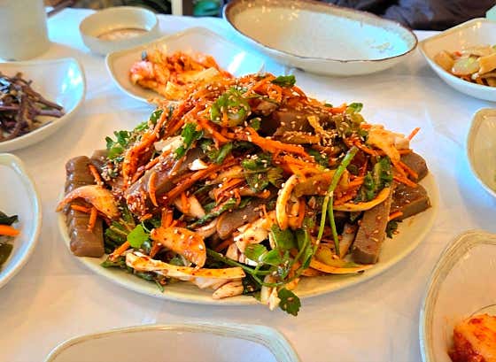 도토리묵 메뉴 사진(네이버)