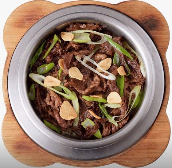 대파차돌솥밥 메뉴 사진(네이버)