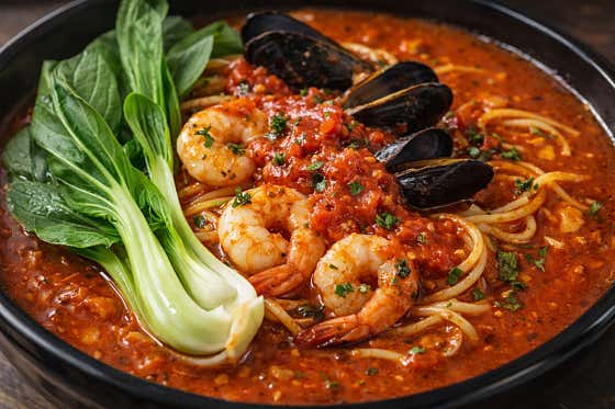 새우 토마토 해장 파스타 메뉴 사진(네이버)