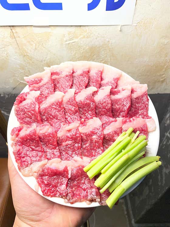 차돌사시미 메뉴 사진(네이버)