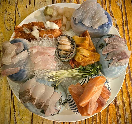 하나시 사시미(모둠 회) 메뉴 사진(네이버)