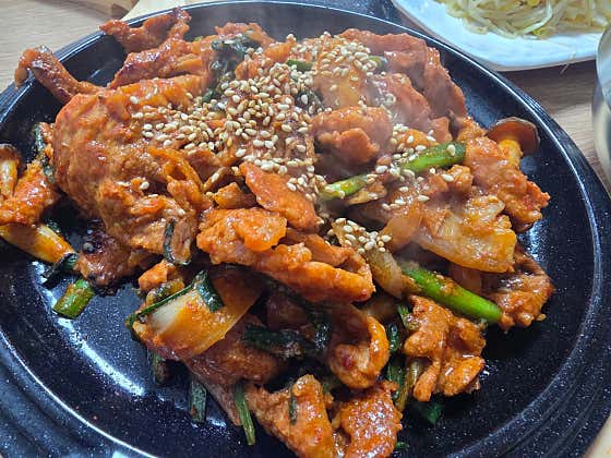 보리밥과 돼지주물럭 메뉴 사진(네이버)