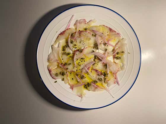 참돔 카르파치오 메뉴 사진(네이버)