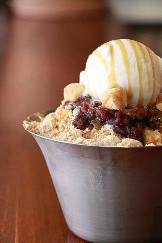 팥빙수(국내산 팥) 메뉴 사진(네이버)