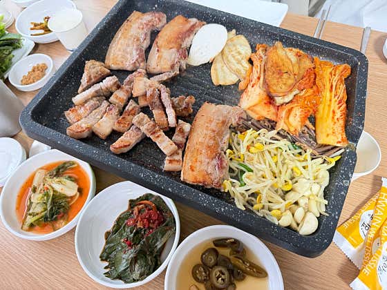 생삼겹(150g) 메뉴 사진(네이버)