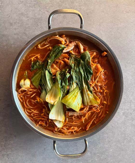 마라천엽전골(麻辣毛肚锅) 메뉴 사진(네이버)