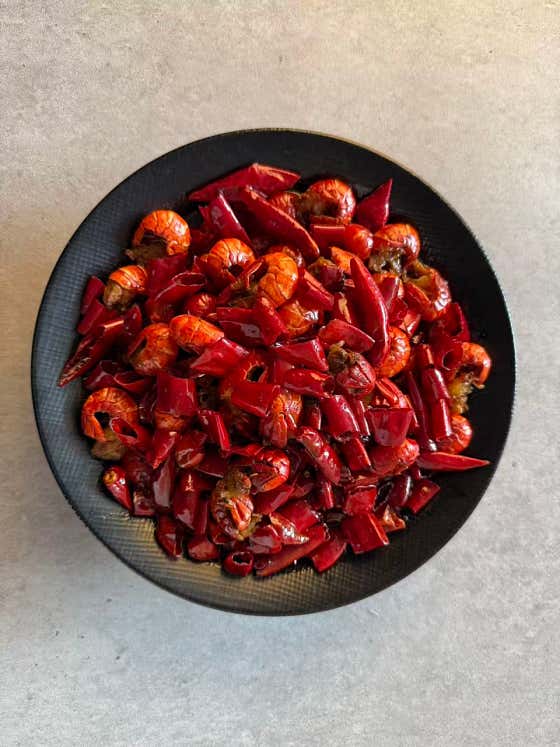 마라샤오롱샤(麻辣小龙虾尾) 메뉴 사진(네이버)