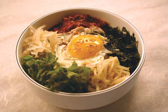낙지 비빔밥 메뉴 사진(네이버)