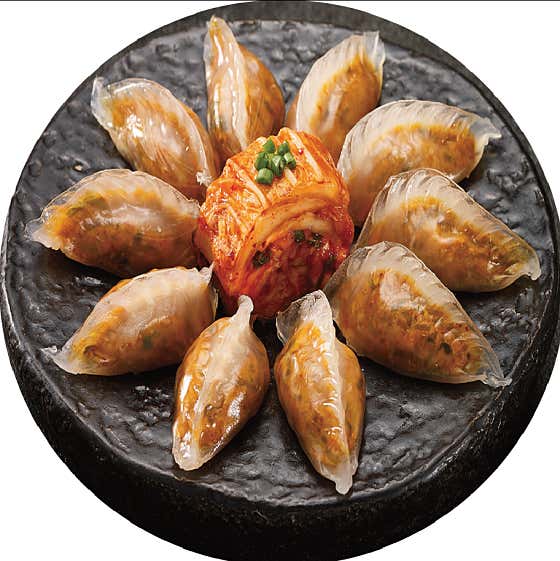 감자피김치만두 (8개) 메뉴 사진(네이버)