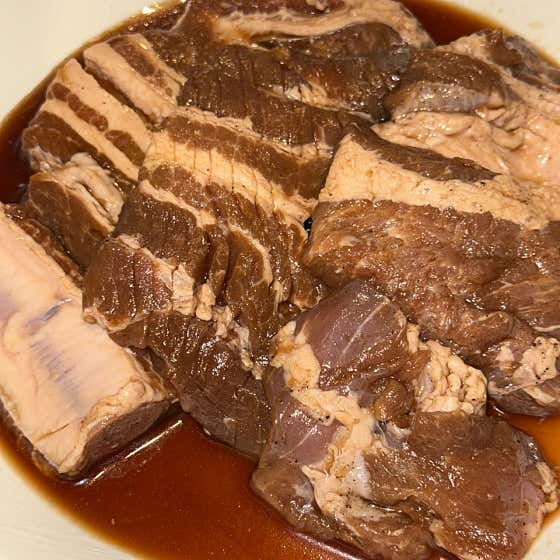 명품돼지갈비 메뉴 사진(네이버)