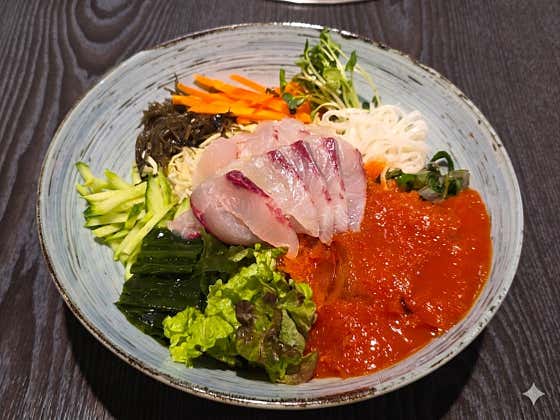 사이드 물회 메뉴 사진(네이버)