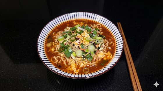 계란라면 메뉴 사진(네이버)