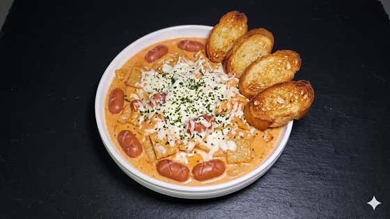 꾸덕 로제떡볶이 메뉴 사진(네이버)