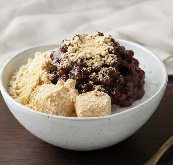 옛날팥빙수 메뉴 사진(네이버)