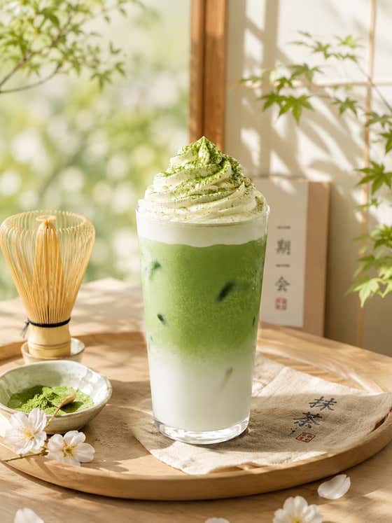 말차라떼 메뉴 사진(네이버)