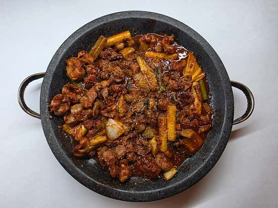 똥집볶음 한판 메뉴 사진(네이버)