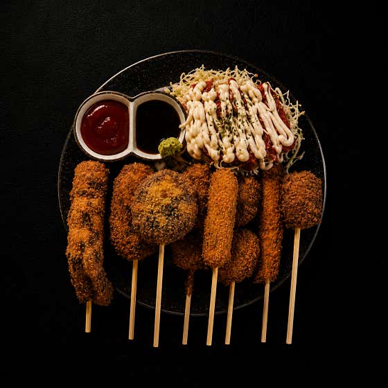 모듬 쿠시카츠(8p) 메뉴 사진(네이버)