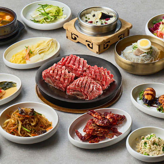 소 양념갈비 한상 메뉴 사진(네이버)