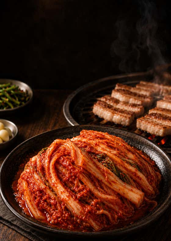 국내산 묵은지 제공 메뉴 사진(네이버)