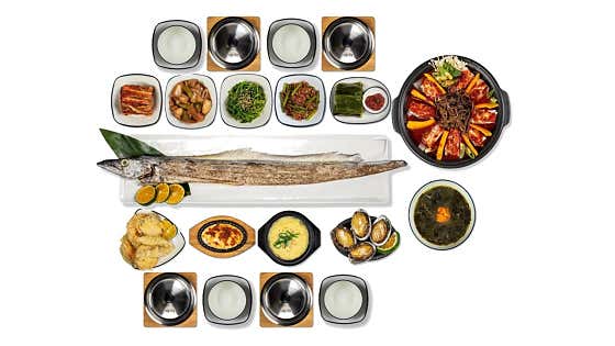 순살갈치조림구이세트 4인 메뉴 사진(네이버)