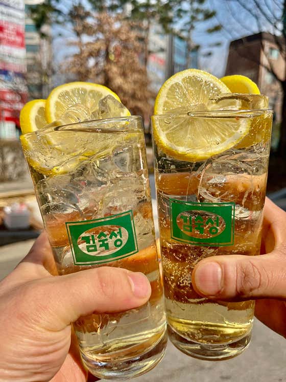 김숙성버번하이볼 메뉴 사진(네이버)
