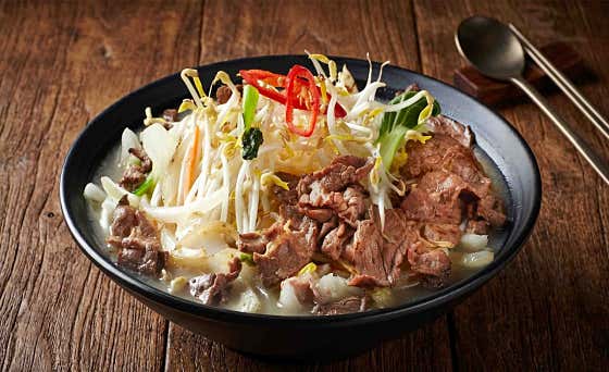 소고기생면 메뉴 사진(네이버)
